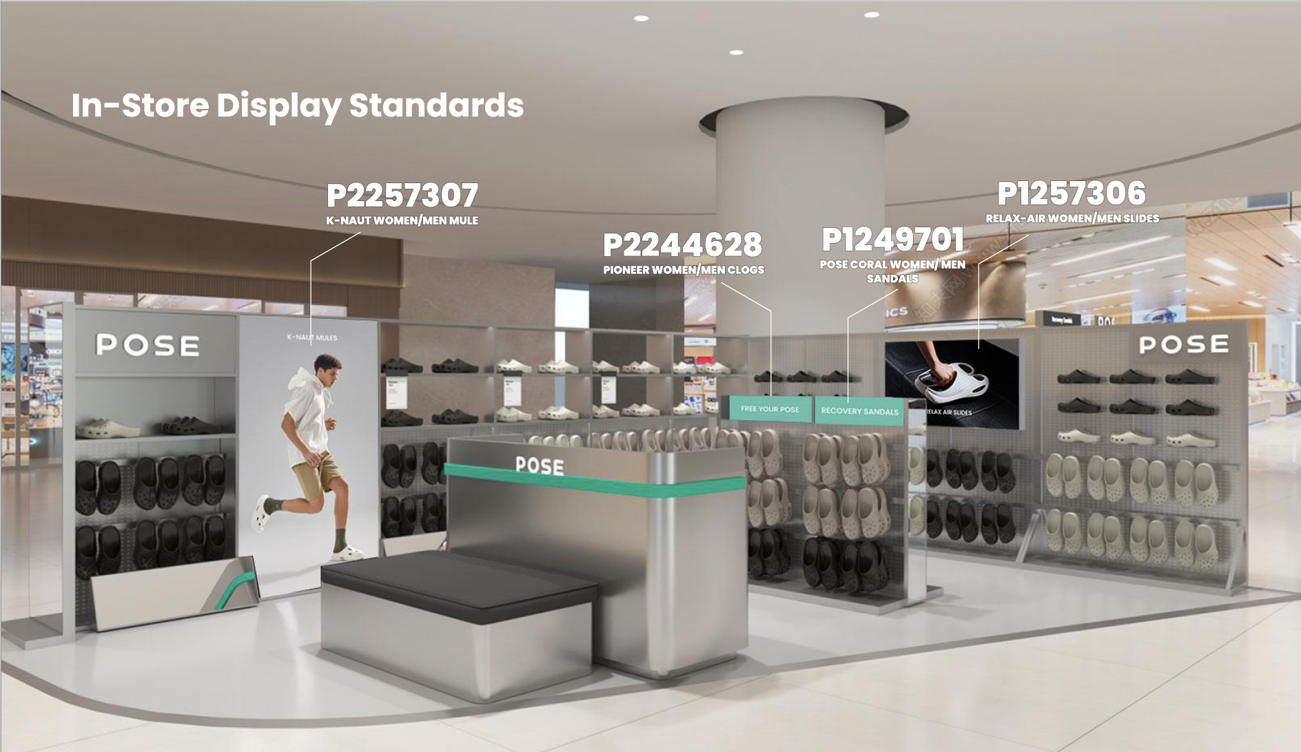POSE 门店展示标准视觉